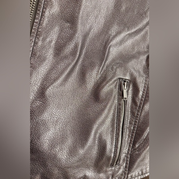 Bagatelle Lilac Metallic Moto Jacket - Picture 6 of 7